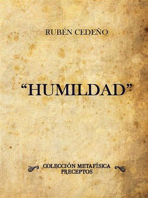cover image of Humildad